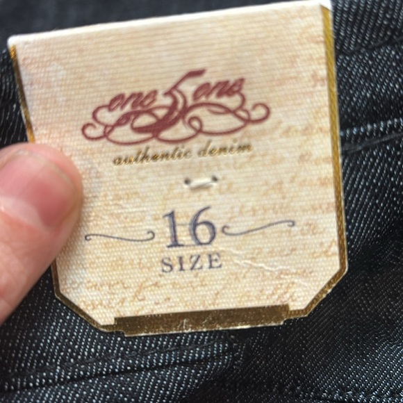 One Love (Z.E.) – Dark Wash Denim Trouser Pants, Size 16 bin1018 - Picture 6 of 6